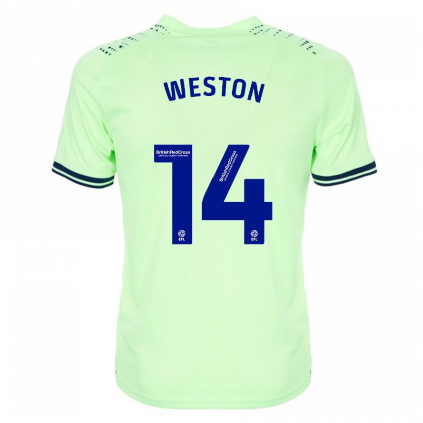 Niño Fútbol Camiseta Steph Weston #14 Armada 2ª Equipación 2023/24 Perú