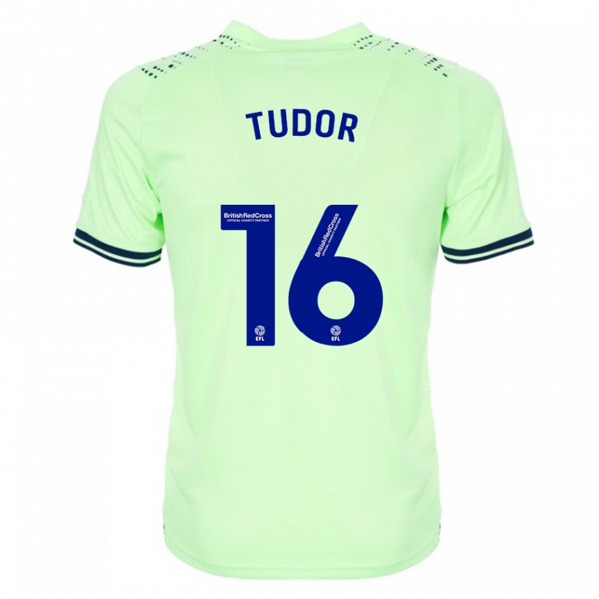 Niño Fútbol Camiseta Sophie Tudor #16 Armada 2ª Equipación 2023/24 Perú