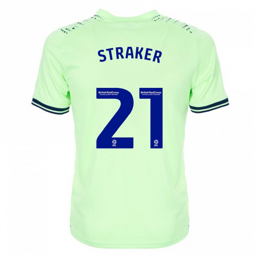 Niño Fútbol Camiseta Jannelle Straker #21 Armada 2ª Equipación 2023/24 Perú