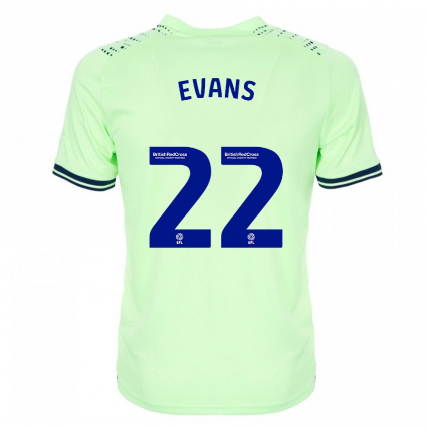 Niño Fútbol Camiseta Kate Evans #22 Armada 2ª Equipación 2023/24 Perú