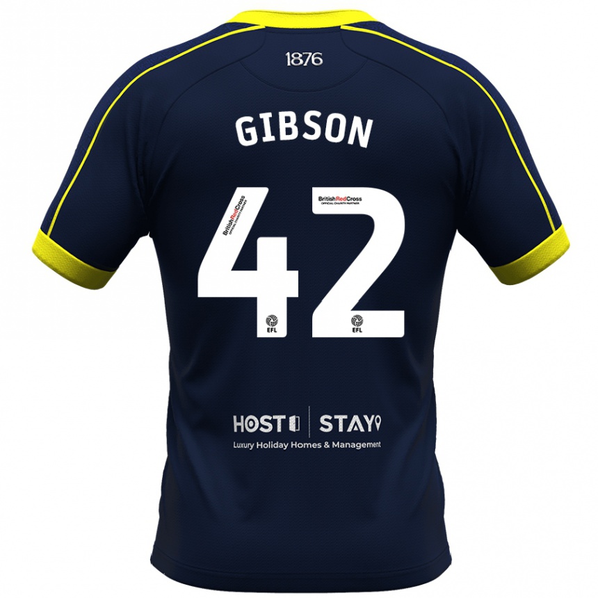 Niño Fútbol Camiseta Joseph Gibson #42 Armada 2ª Equipación 2023/24 Perú