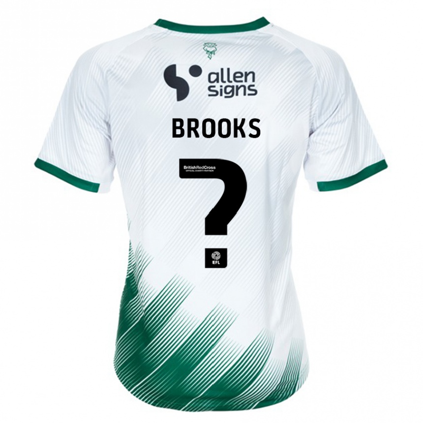 Niño Fútbol Camiseta Billy Brooks #0 Blanco 2ª Equipación 2023/24 Perú