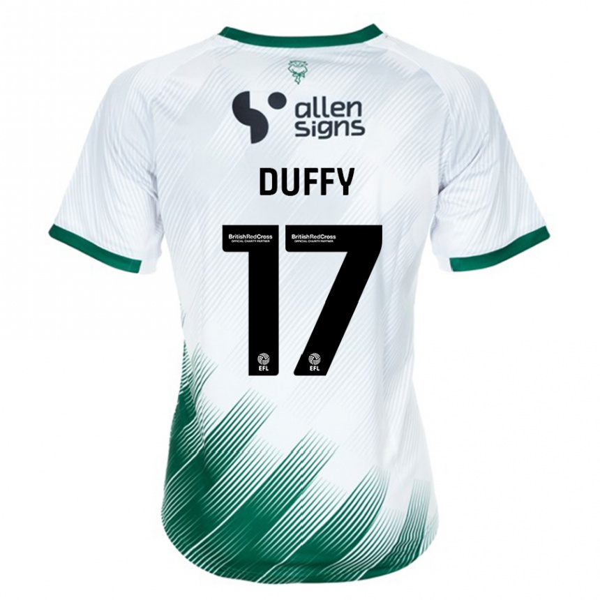 Niño Fútbol Camiseta Dylan Duffy #17 Blanco 2ª Equipación 2023/24 Perú