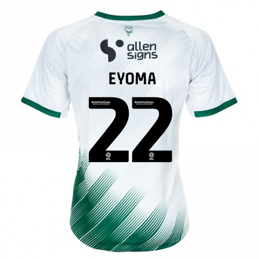 Niño Fútbol Camiseta Timothy Eyoma #22 Blanco 2ª Equipación 2023/24 Perú