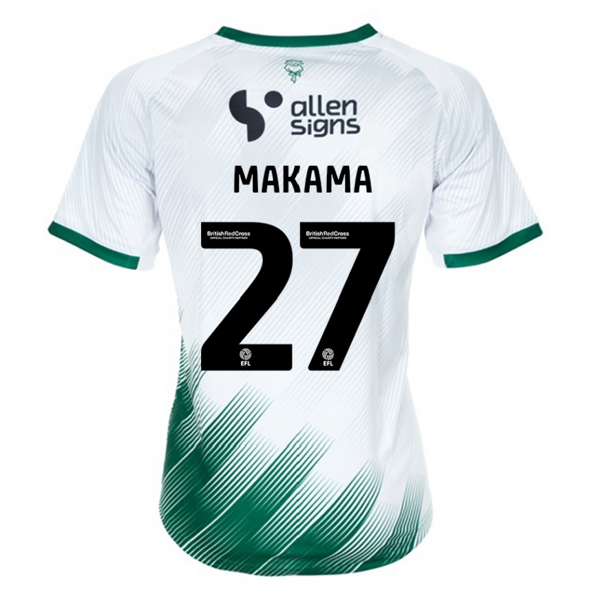 Niño Fútbol Camiseta Jovon Makama #27 Blanco 2ª Equipación 2023/24 Perú