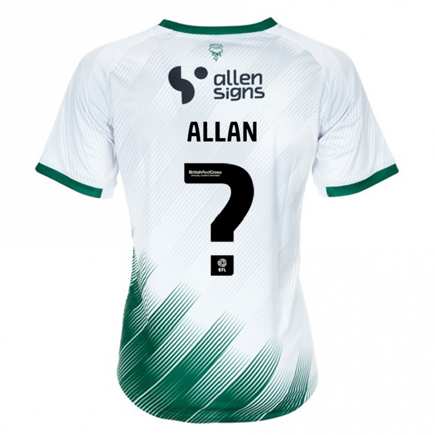 Niño Fútbol Camiseta Isaac Allan #0 Blanco 2ª Equipación 2023/24 Perú