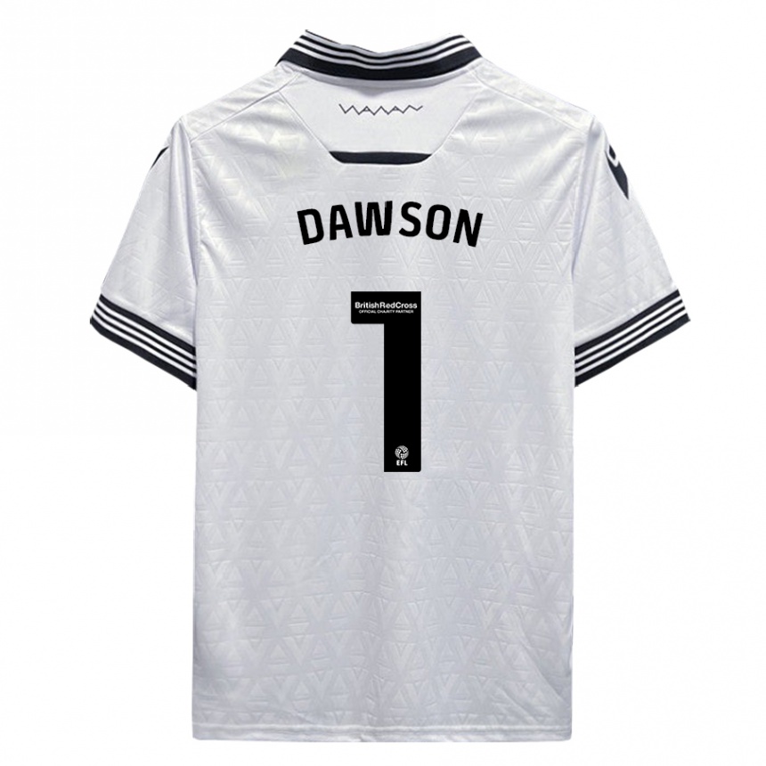 Niño Fútbol Camiseta Cameron Dawson #1 Blanco 2ª Equipación 2023/24 Perú