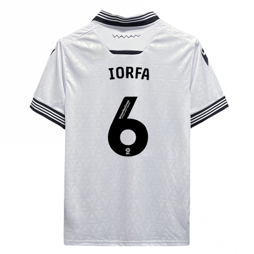 Niño Fútbol Camiseta Dominic Iorfa #6 Blanco 2ª Equipación 2023/24 Perú