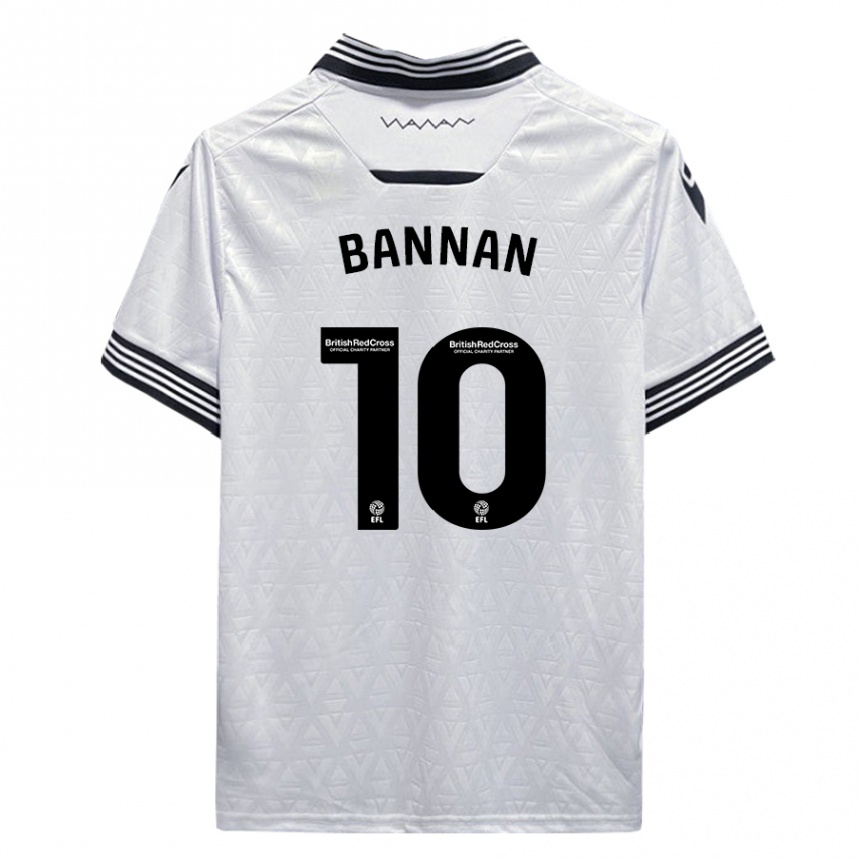 Niño Fútbol Camiseta Barry Bannan #10 Blanco 2ª Equipación 2023/24 Perú