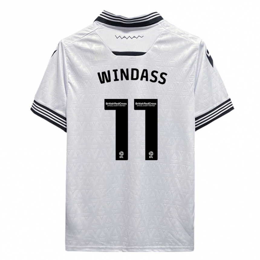 Niño Fútbol Camiseta Josh Windass #11 Blanco 2ª Equipación 2023/24 Perú