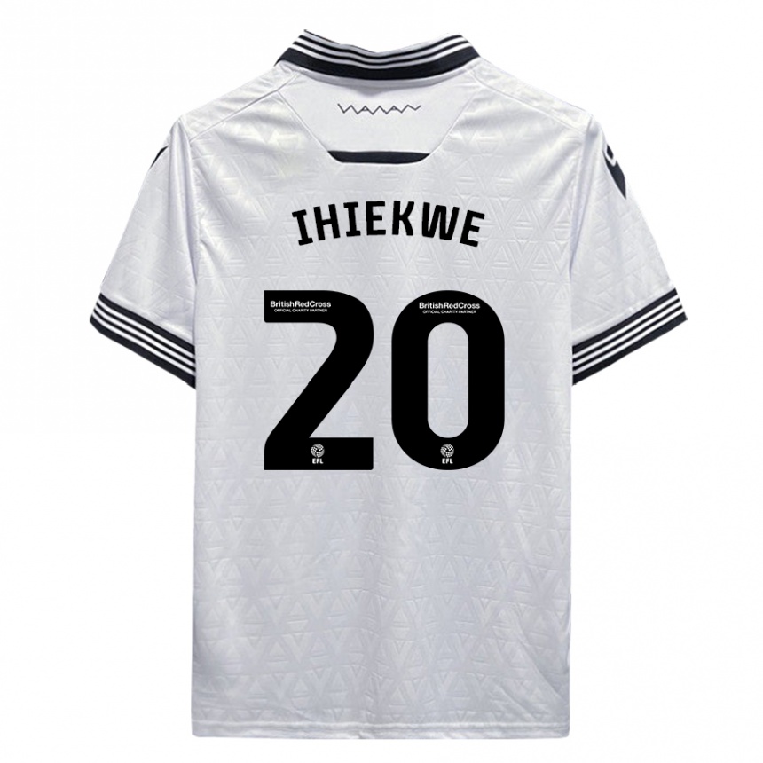 Niño Fútbol Camiseta Michael Ihiekwe #20 Blanco 2ª Equipación 2023/24 Perú