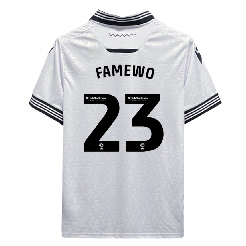 Niño Fútbol Camiseta Akin Famewo #23 Blanco 2ª Equipación 2023/24 Perú