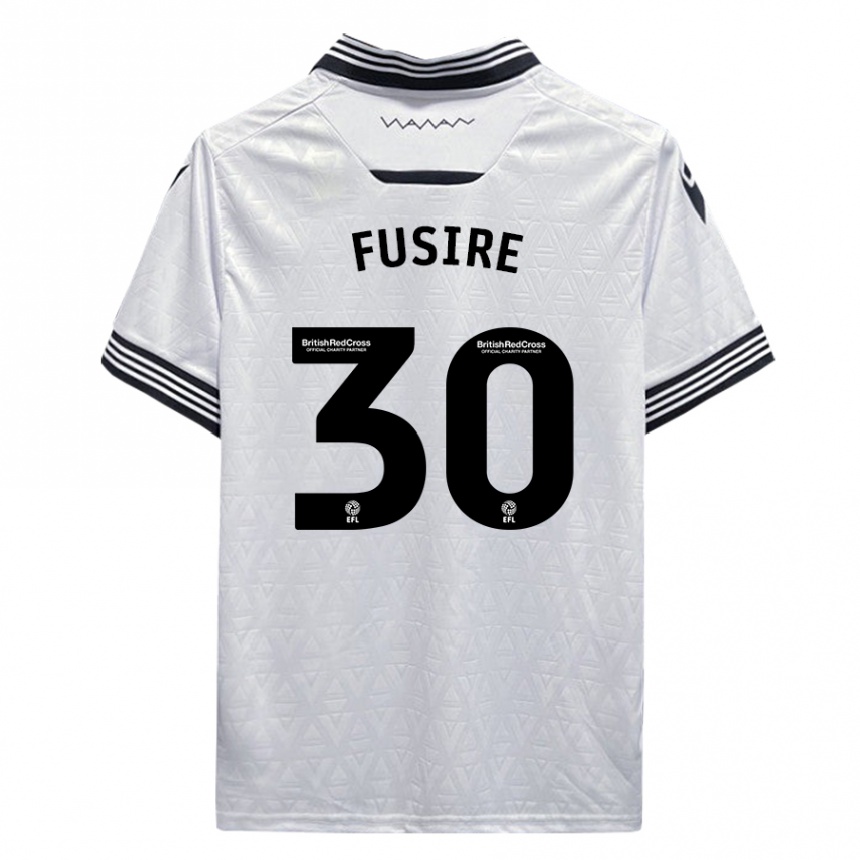 Niño Fútbol Camiseta Sean Fusire #30 Blanco 2ª Equipación 2023/24 Perú