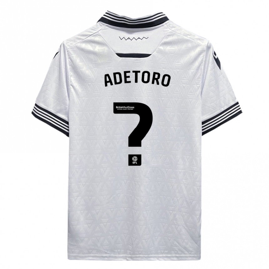 Niño Fútbol Camiseta Adam Adetoro #0 Blanco 2ª Equipación 2023/24 Perú