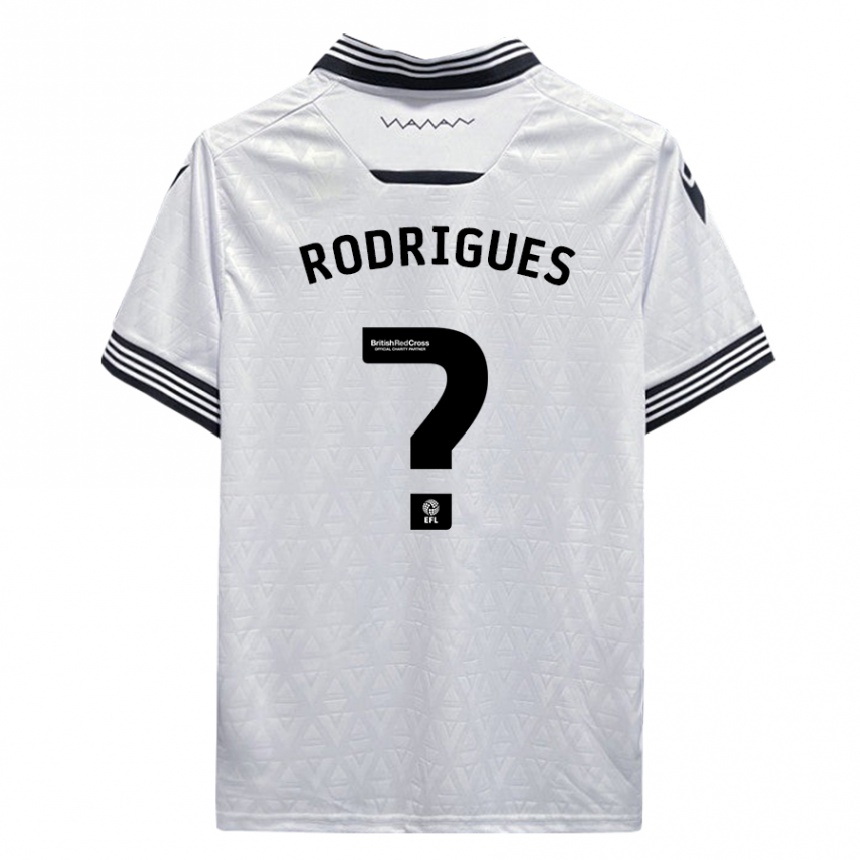 Niño Fútbol Camiseta Carlos Rodrigues #0 Blanco 2ª Equipación 2023/24 Perú