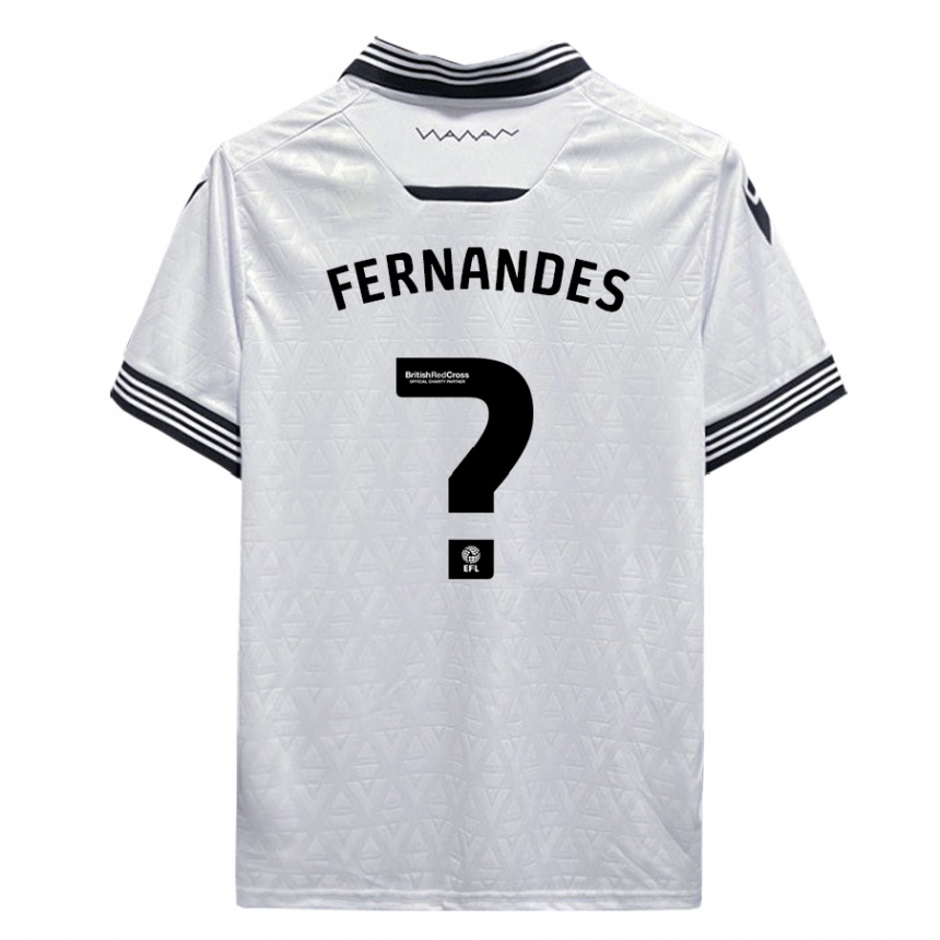 Niño Fútbol Camiseta Bruno Fernandes #0 Blanco 2ª Equipación 2023/24 Perú