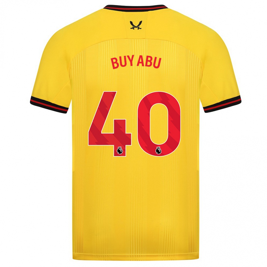 Niño Fútbol Camiseta Jili Buyabu #40 Amarillo 2ª Equipación 2023/24 Perú