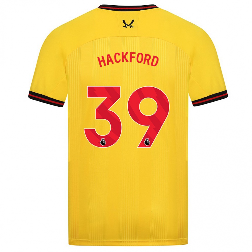 Niño Fútbol Camiseta Antwoine Hackford #39 Amarillo 2ª Equipación 2023/24 Perú