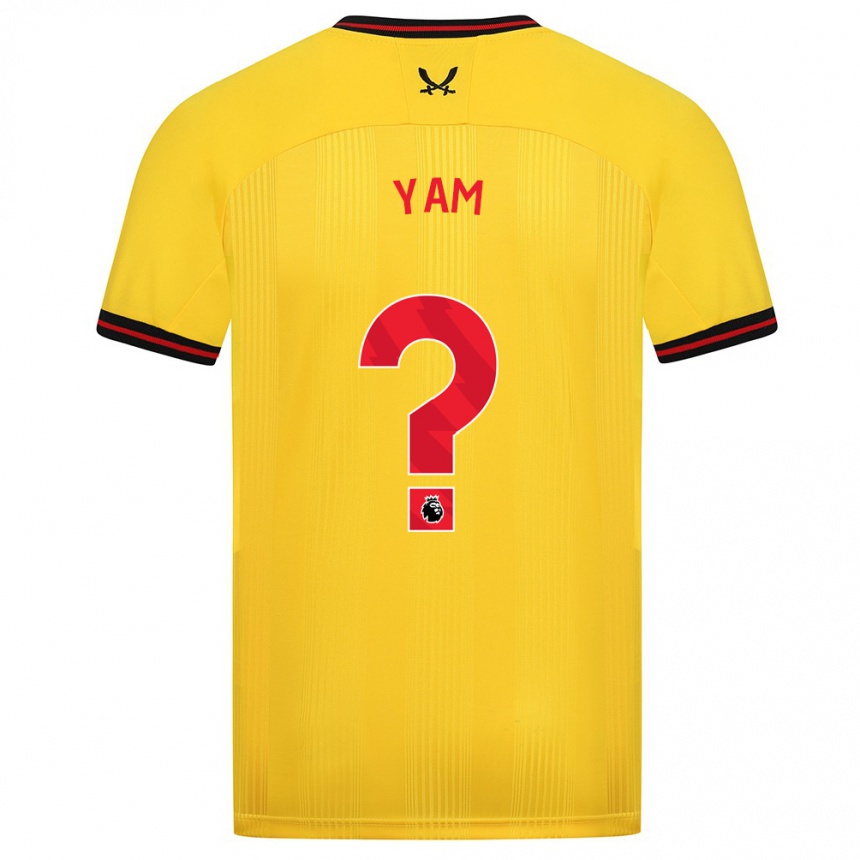 Niño Fútbol Camiseta Callum Yam #0 Amarillo 2ª Equipación 2023/24 Perú