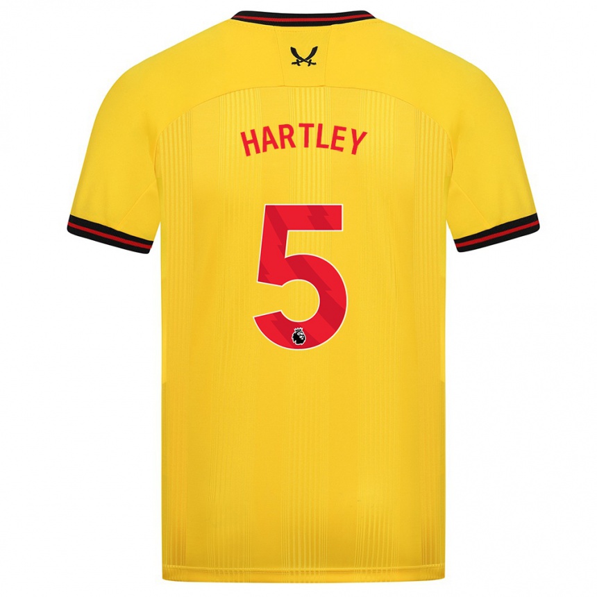 Niño Fútbol Camiseta Naomi Hartley #5 Amarillo 2ª Equipación 2023/24 Perú