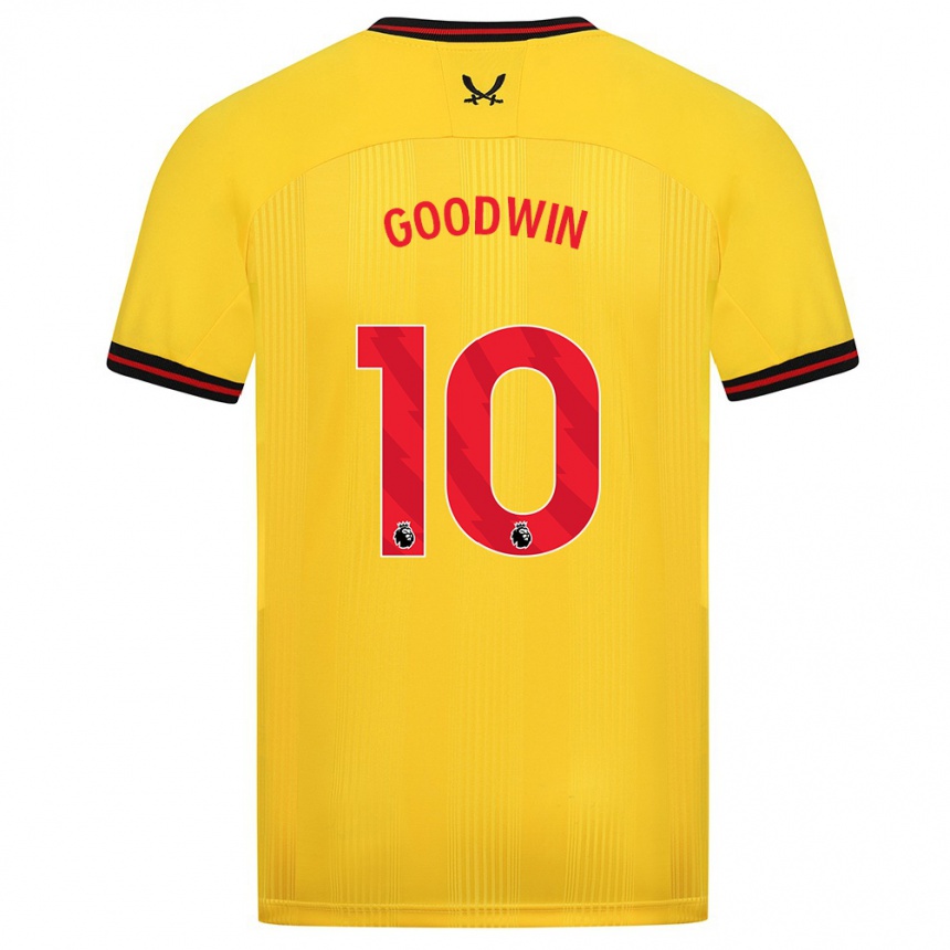 Niño Fútbol Camiseta Isobel Goodwin #10 Amarillo 2ª Equipación 2023/24 Perú