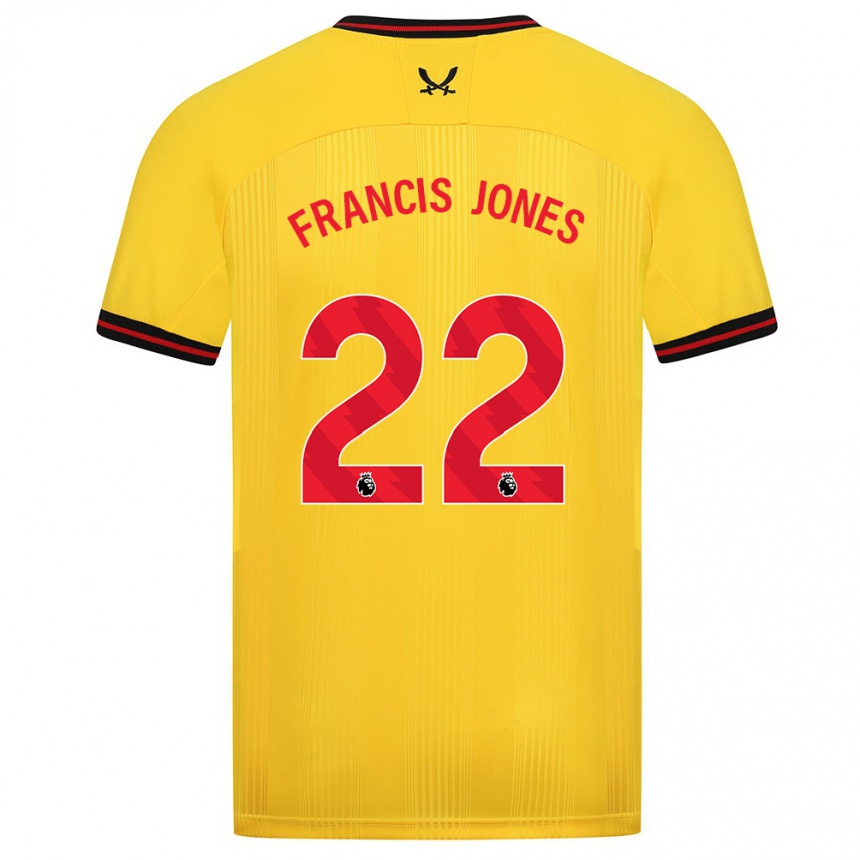 Niño Fútbol Camiseta Maria Francis-Jones #22 Amarillo 2ª Equipación 2023/24 Perú