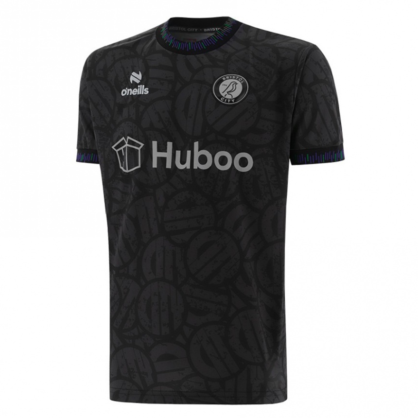 Niño Fútbol Camiseta Harry Leeson #0 Negro 2ª Equipación 2023/24 Perú