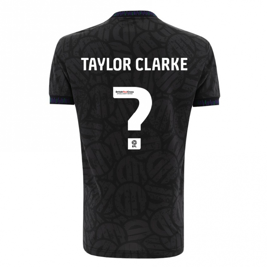 Niño Fútbol Camiseta Omar Taylor-Clarke #0 Negro 2ª Equipación 2023/24 Perú