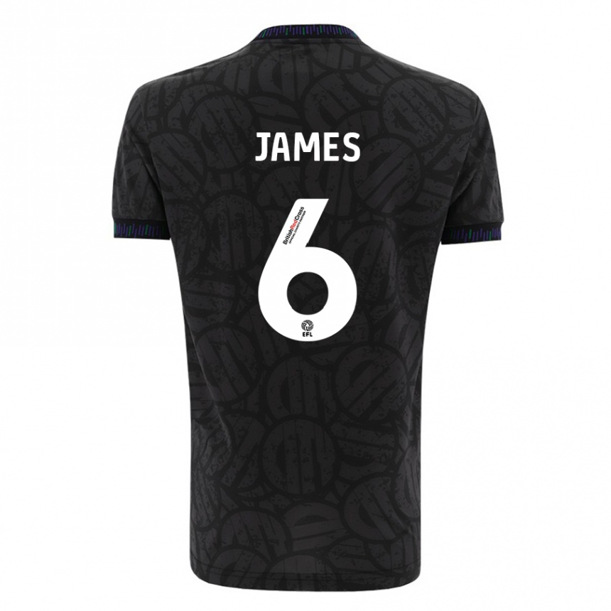 Niño Fútbol Camiseta Matty James #6 Negro 2ª Equipación 2023/24 Perú