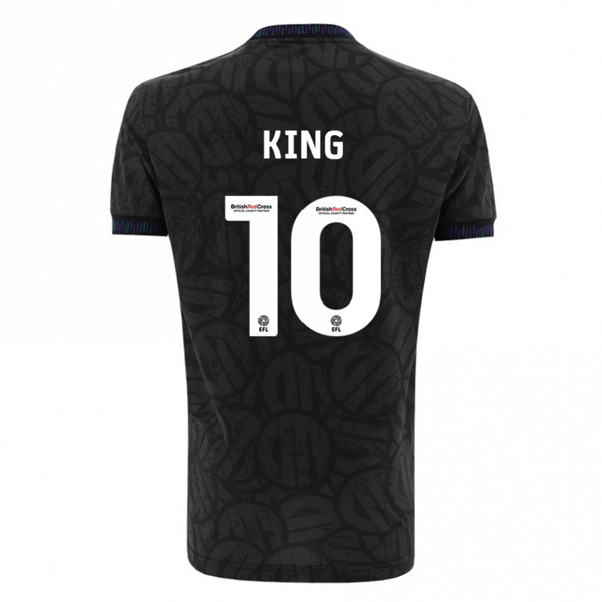 Niño Fútbol Camiseta Andy King #10 Negro 2ª Equipación 2023/24 Perú