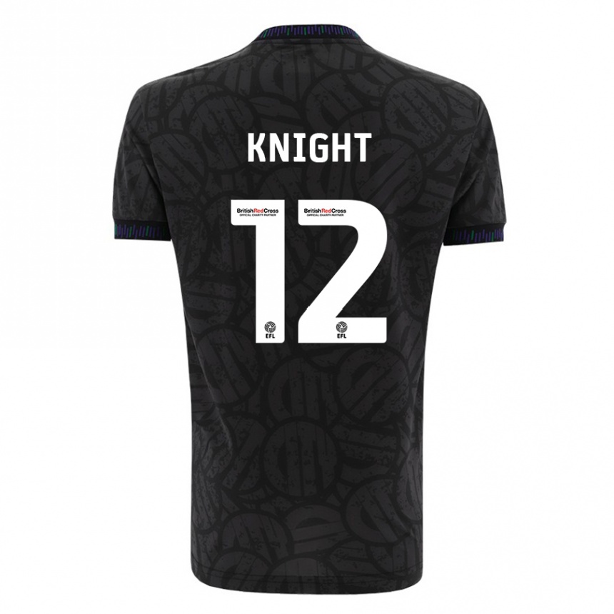 Niño Fútbol Camiseta Jason Knight #12 Negro 2ª Equipación 2023/24 Perú