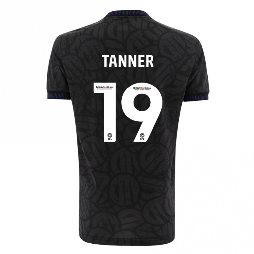 Niño Fútbol Camiseta George Tanner #19 Negro 2ª Equipación 2023/24 Perú