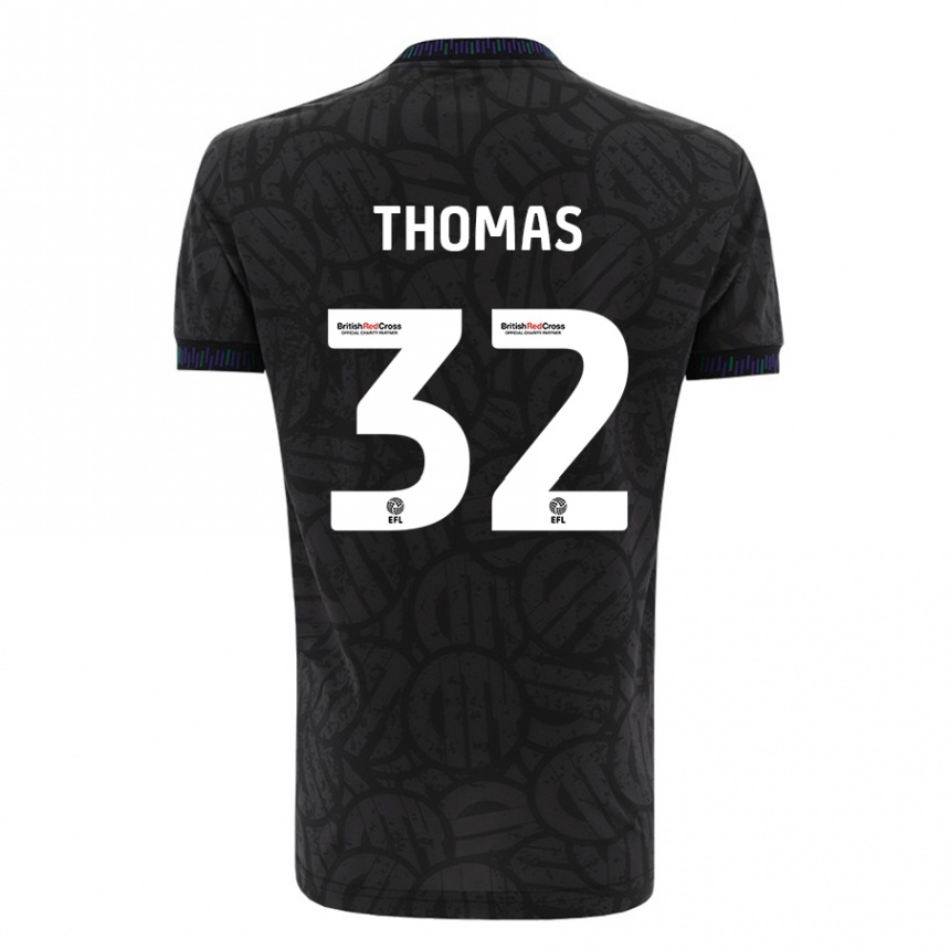 Niño Fútbol Camiseta Lewis Thomas #32 Negro 2ª Equipación 2023/24 Perú