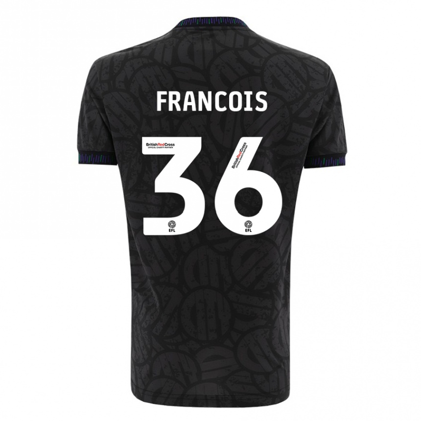 Niño Fútbol Camiseta Marlee Francois #36 Negro 2ª Equipación 2023/24 Perú