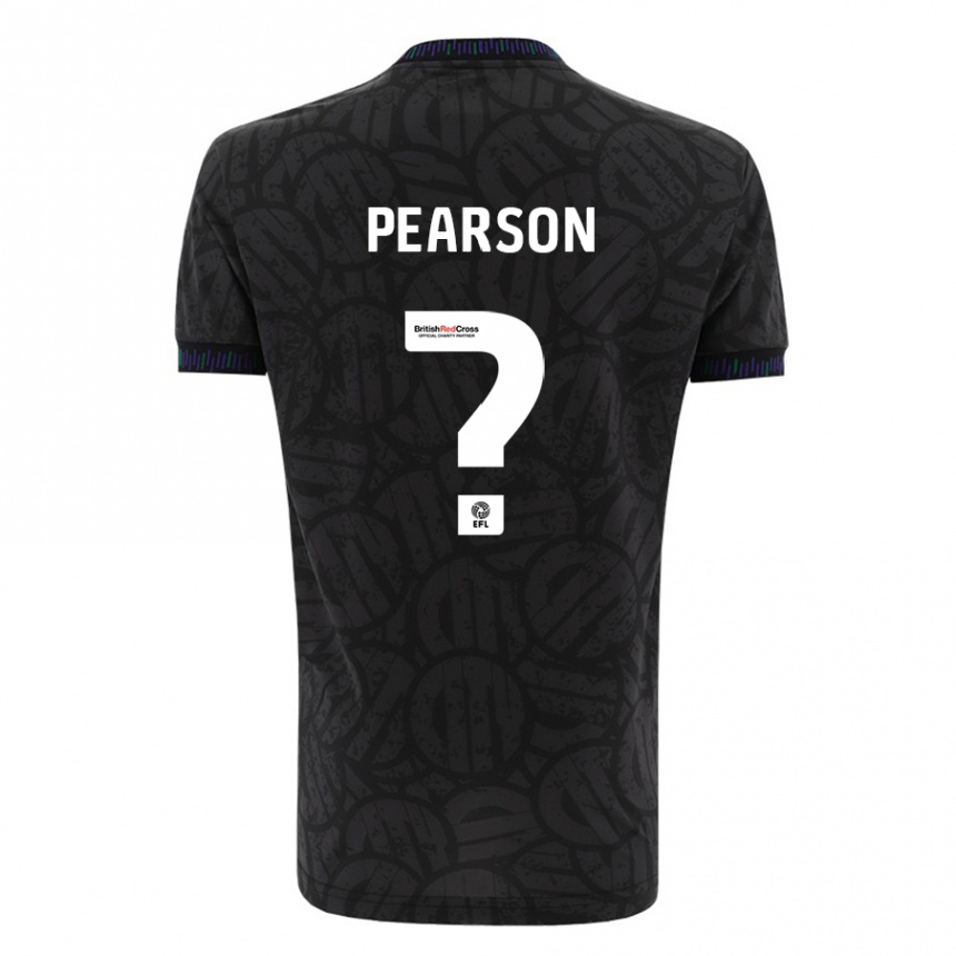 Niño Fútbol Camiseta Sam Pearson #0 Negro 2ª Equipación 2023/24 Perú