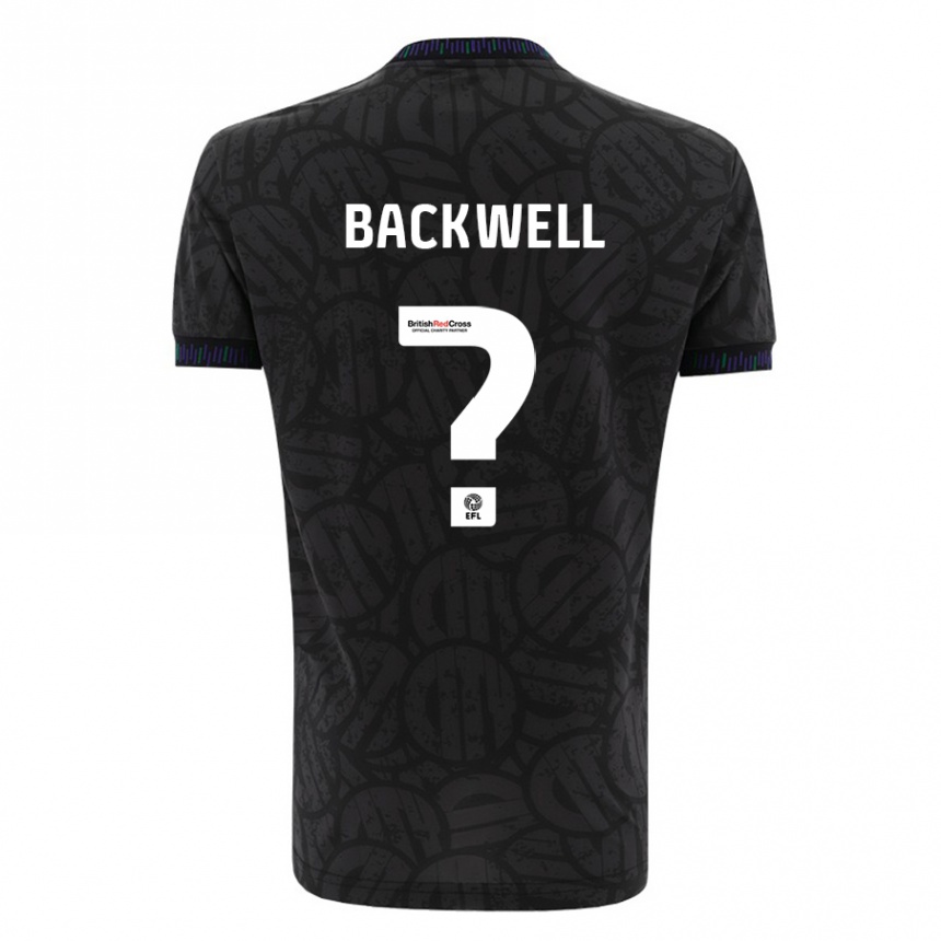 Niño Fútbol Camiseta Tommy Backwell #0 Negro 2ª Equipación 2023/24 Perú