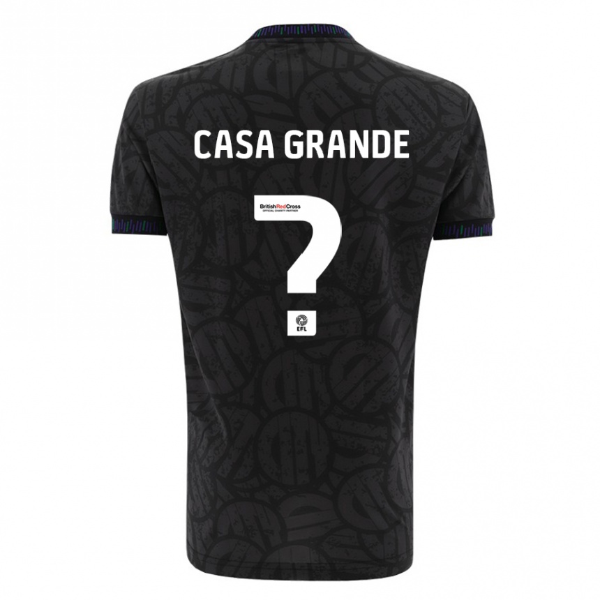 Niño Fútbol Camiseta Josey Casa-Grande #0 Negro 2ª Equipación 2023/24 Perú