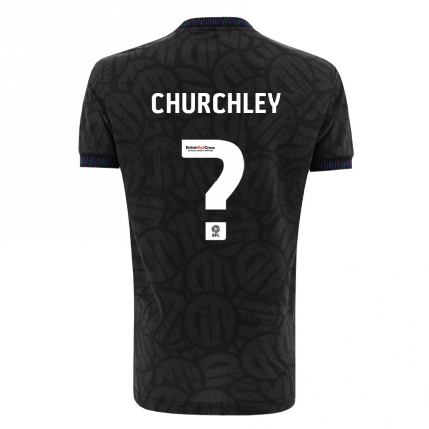 Niño Fútbol Camiseta Kai Churchley #0 Negro 2ª Equipación 2023/24 Perú