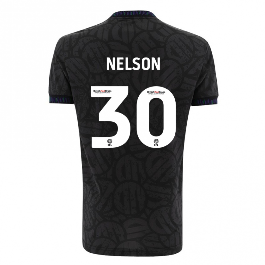 Niño Fútbol Camiseta Raekwon Nelson #30 Negro 2ª Equipación 2023/24 Perú