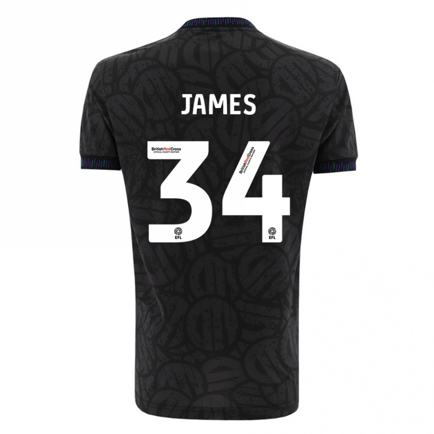 Niño Fútbol Camiseta Joseph James #34 Negro 2ª Equipación 2023/24 Perú