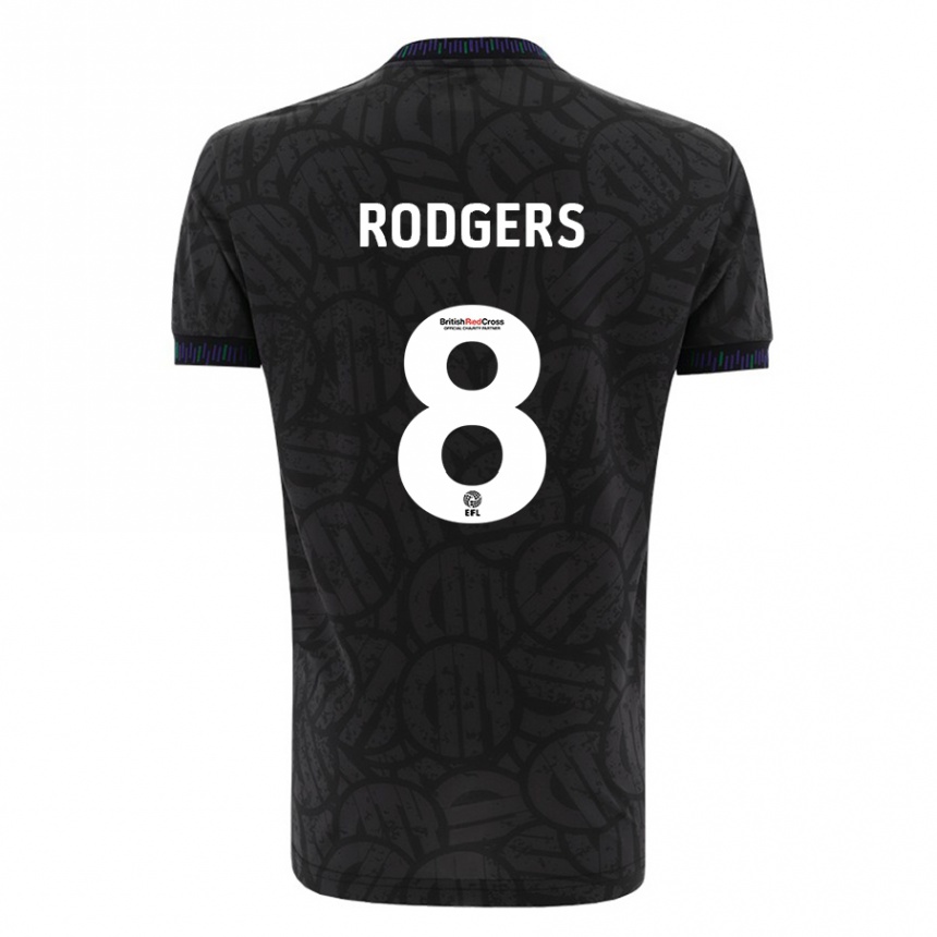 Niño Fútbol Camiseta Amy Rodgers #8 Negro 2ª Equipación 2023/24 Perú