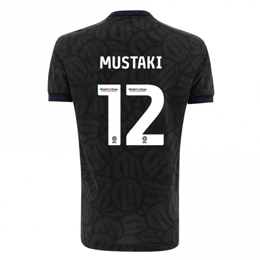 Niño Fútbol Camiseta Chloe Mustaki #12 Negro 2ª Equipación 2023/24 Perú