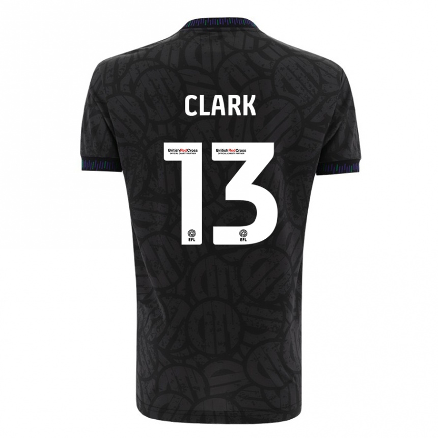 Niño Fútbol Camiseta Olivia Clark #13 Negro 2ª Equipación 2023/24 Perú