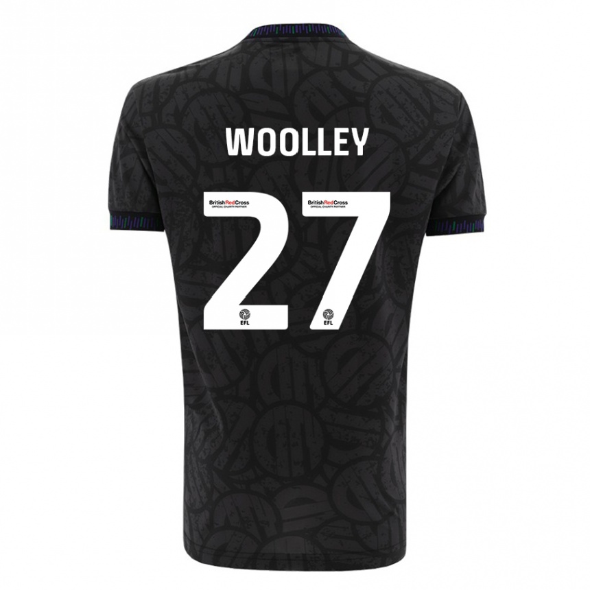 Niño Fútbol Camiseta Jesse Woolley #27 Negro 2ª Equipación 2023/24 Perú