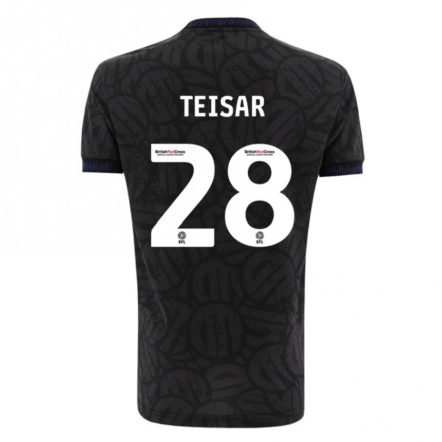 Niño Fútbol Camiseta Tianna Teisar #28 Negro 2ª Equipación 2023/24 Perú