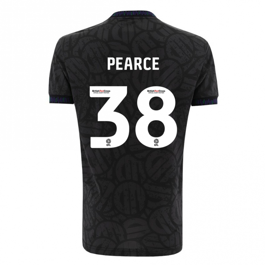 Niño Fútbol Camiseta Manon Pearce #38 Negro 2ª Equipación 2023/24 Perú