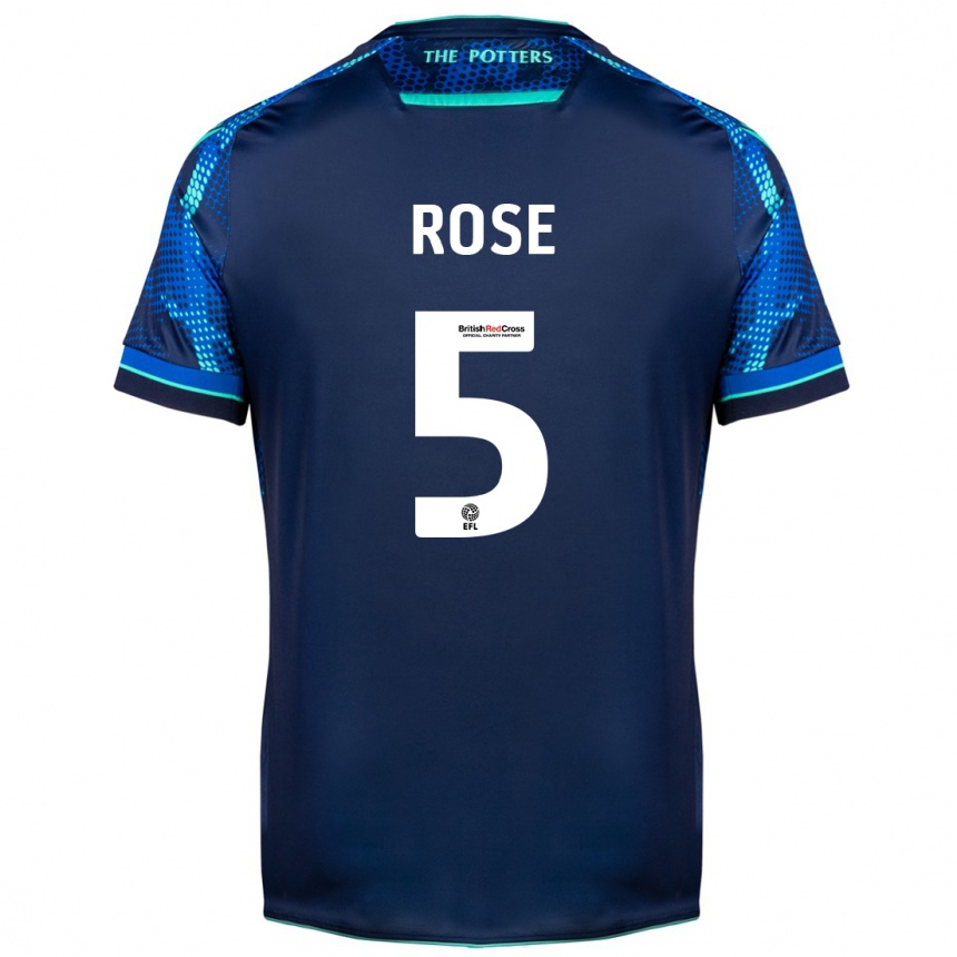 Niño Fútbol Camiseta Michael Rose #5 Armada 2ª Equipación 2023/24 Perú