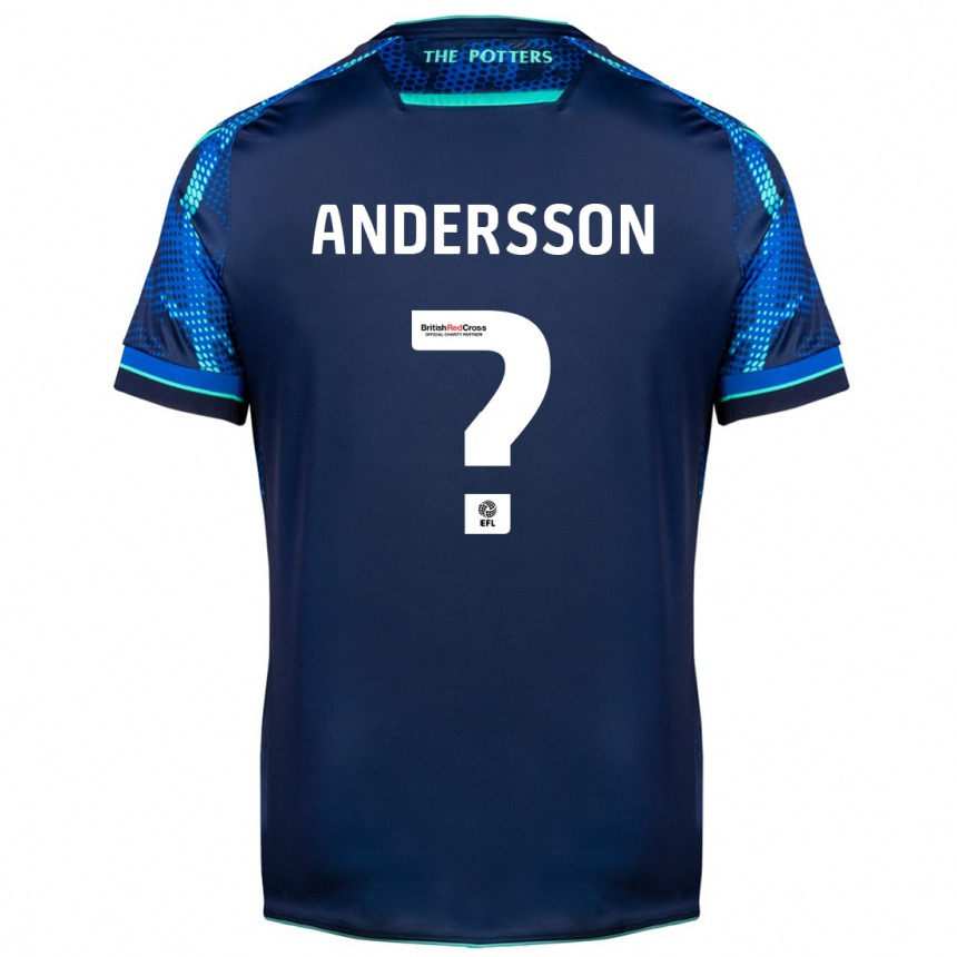 Niño Fútbol Camiseta Edwin Andersson #0 Armada 2ª Equipación 2023/24 Perú