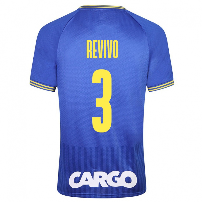 Niño Fútbol Camiseta Roy Revivo #3 Azul 2ª Equipación 2023/24 Perú