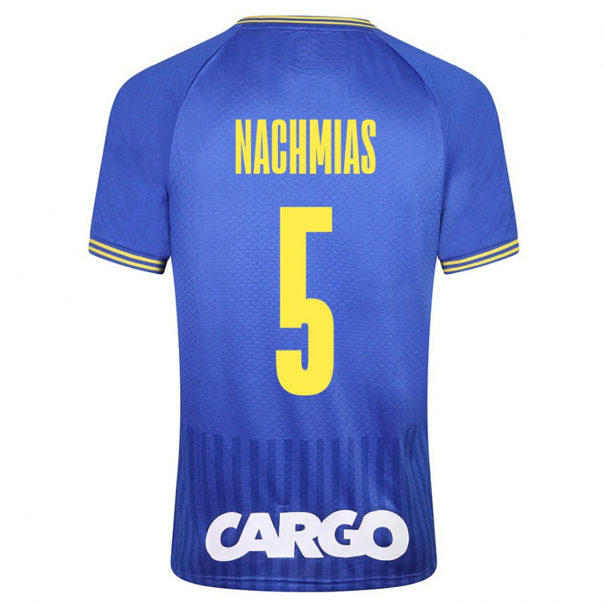 Niño Fútbol Camiseta Idan Nachmias #5 Azul 2ª Equipación 2023/24 Perú